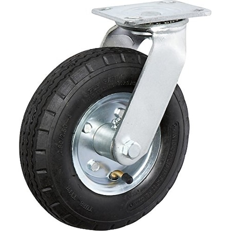 Casterhq 10"x3.5" Swivel Pneumatic Caster, 4 PLY, 350 LBS Capacity, Air F CB-SPC10